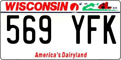 WI license plate 569YFK