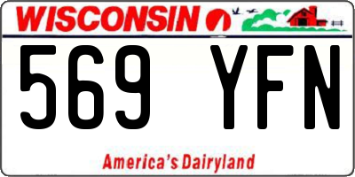 WI license plate 569YFN