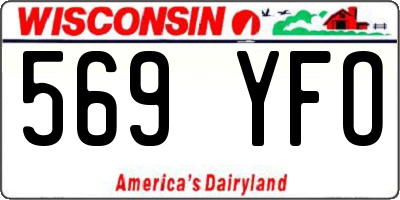 WI license plate 569YFO