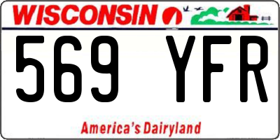 WI license plate 569YFR