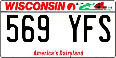 WI license plate 569YFS