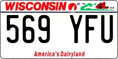 WI license plate 569YFU