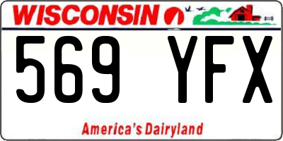 WI license plate 569YFX