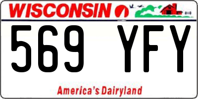 WI license plate 569YFY