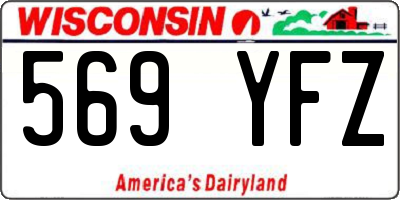 WI license plate 569YFZ