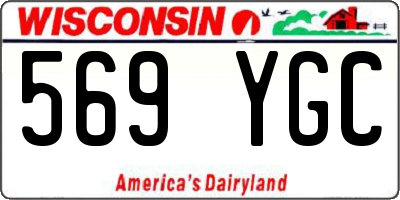 WI license plate 569YGC