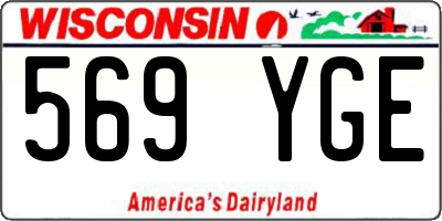 WI license plate 569YGE