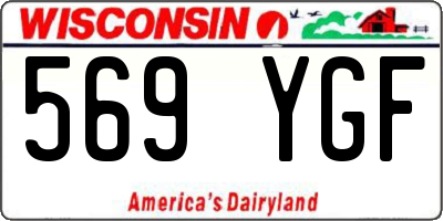 WI license plate 569YGF