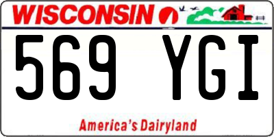 WI license plate 569YGI