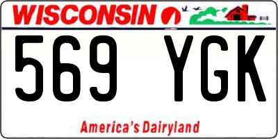 WI license plate 569YGK