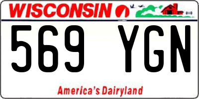 WI license plate 569YGN