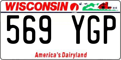 WI license plate 569YGP