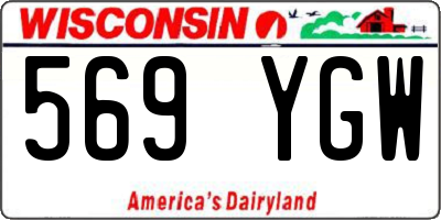 WI license plate 569YGW