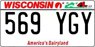 WI license plate 569YGY
