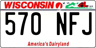 WI license plate 570NFJ