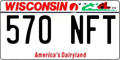 WI license plate 570NFT