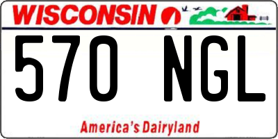 WI license plate 570NGL