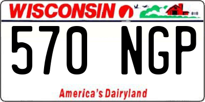 WI license plate 570NGP