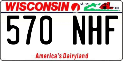 WI license plate 570NHF