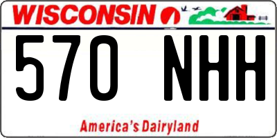 WI license plate 570NHH