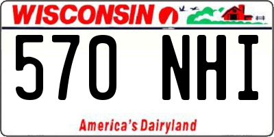 WI license plate 570NHI