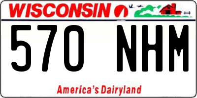WI license plate 570NHM
