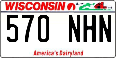 WI license plate 570NHN