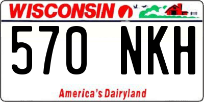 WI license plate 570NKH