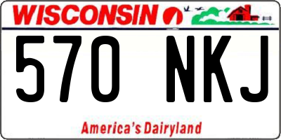 WI license plate 570NKJ