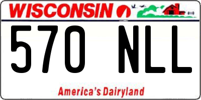 WI license plate 570NLL