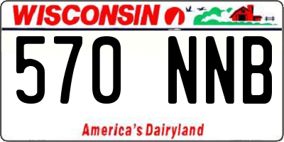 WI license plate 570NNB