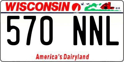 WI license plate 570NNL