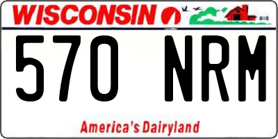 WI license plate 570NRM