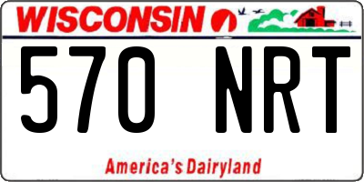WI license plate 570NRT