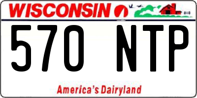WI license plate 570NTP
