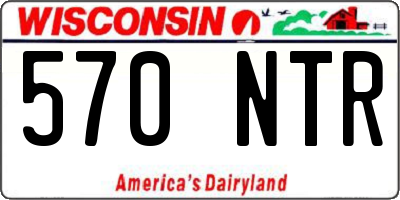 WI license plate 570NTR