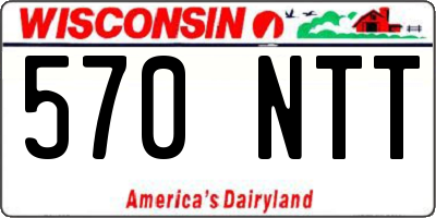 WI license plate 570NTT