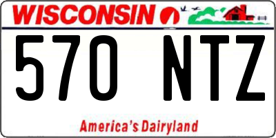 WI license plate 570NTZ