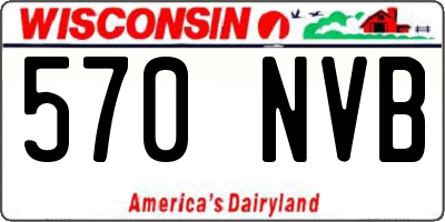WI license plate 570NVB