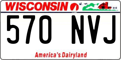 WI license plate 570NVJ