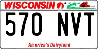 WI license plate 570NVT