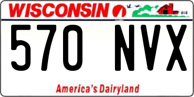 WI license plate 570NVX