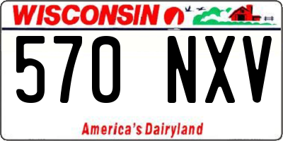 WI license plate 570NXV