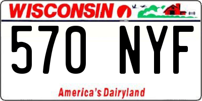 WI license plate 570NYF
