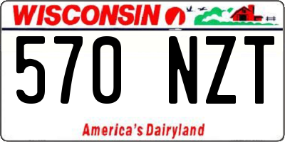 WI license plate 570NZT