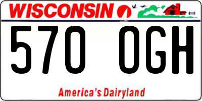 WI license plate 570OGH