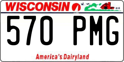 WI license plate 570PMG