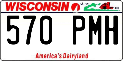 WI license plate 570PMH