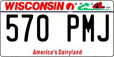 WI license plate 570PMJ