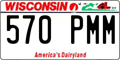 WI license plate 570PMM